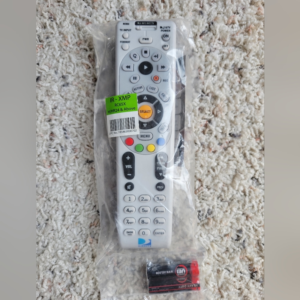 Direct TV IR-XMP Remote Control RC65X H/ HR24 & Above NEW